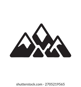 mountain icon set . mountain silhouette set. mountain.