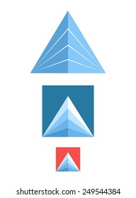 Mountain. Icon set. Vector illustration