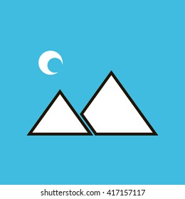 mountain icon. mountain sign
