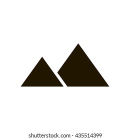 mountain icon. mountain sign