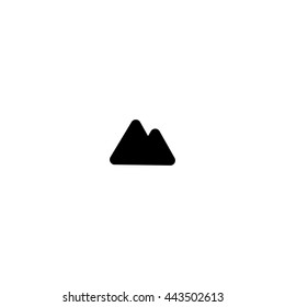 mountain icon. mountain sign