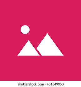 mountain icon. mountain sign