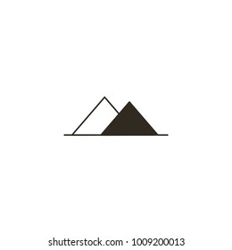 mountain icon. sign design