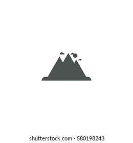 mountain icon. sign design