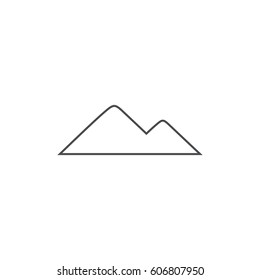 mountain icon. sign design
