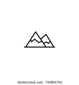 mountain icon. sign design