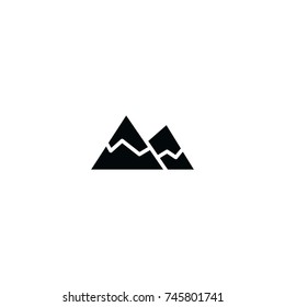 mountain icon. sign design