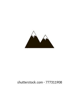 mountain icon. sign design