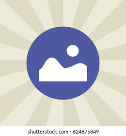 mountain icon. sign design. background