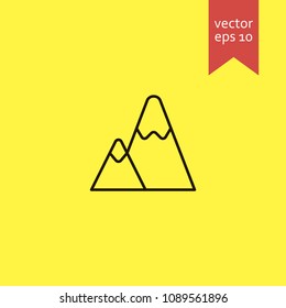 mountain. mountain icon. sign design. Vector EPS 10.