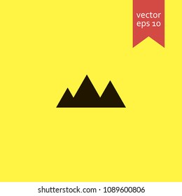mountain. mountain icon. sign design. Vector EPS 10.
