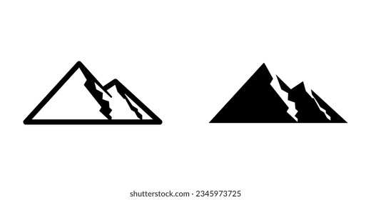 Mountain icon. sign for mobile concept and web design. vector illustration