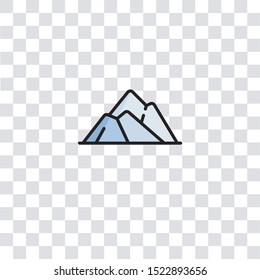 mountain png stock vectors images vector art shutterstock https www shutterstock com image vector mountain icon sign symbol color website 1522893656