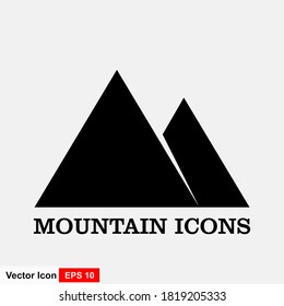 Bergsymbol oder -zeichen, Vektorgrafik