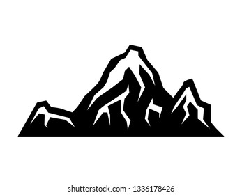 Mountain icon. simple flat vector illustration