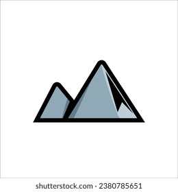 Mountain icon stock vector illustration