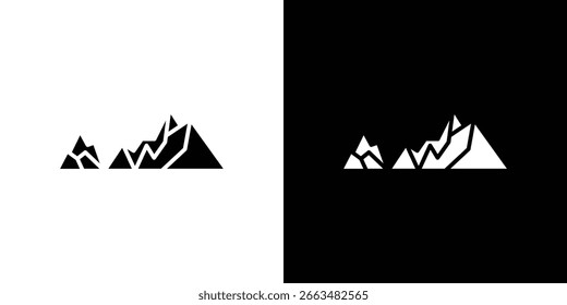 Mountain icon symbol sign, vector, eps 10