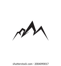 Mountain icon and symbol template vector