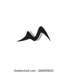 Mountain icon and symbol template vector