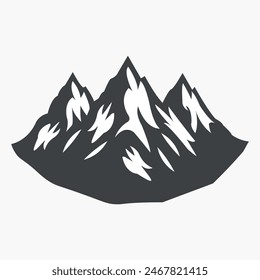 Mountain Icon symbol, and vector, Can be used for web, print, and mobile