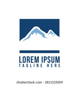 Mountain icon symbol vector illustration for outdoor adventure. Flat mountain symbol template. Vector illustration EPS.8 EPS.10