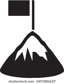 Mountain icon symbol vector image illustration EPS 10