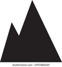 Mountain icon symbol vector image illustration EPS 10