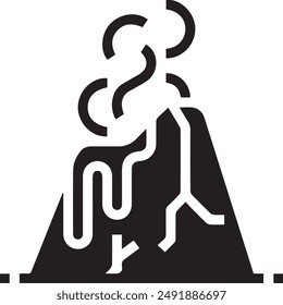 Mountain icon symbol vector image illustration EPS 10