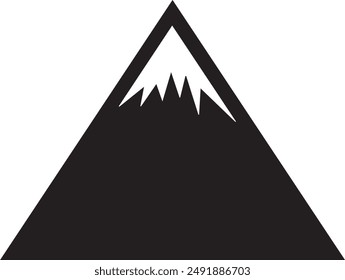 Mountain icon symbol vector image illustration EPS 10