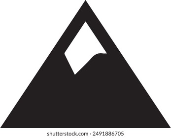 Mountain icon symbol vector image illustration EPS 10