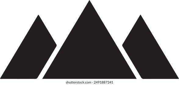 Mountain icon symbol vector image illustration EPS 10