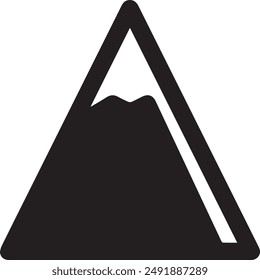 Mountain icon symbol vector image illustration EPS 10