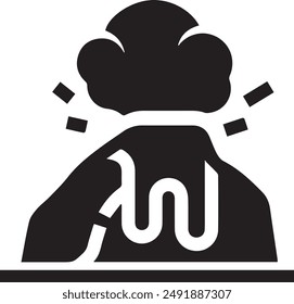 Mountain icon symbol vector image illustration EPS 10