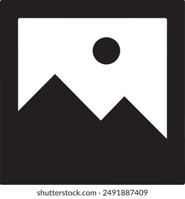Mountain icon symbol vector image illustration EPS 10