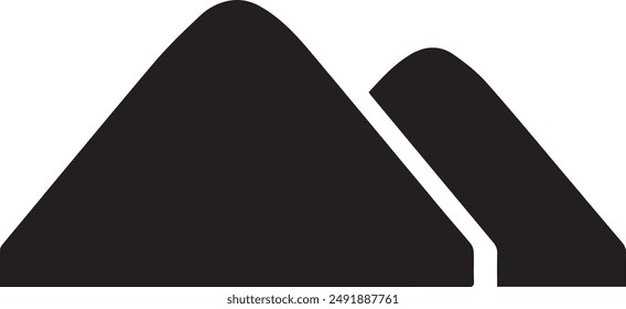 Mountain icon symbol vector image illustration EPS 10