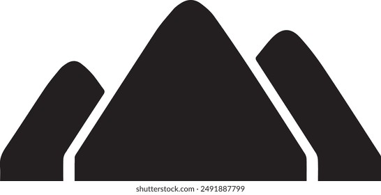 Mountain icon symbol vector image illustration EPS 10