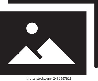 Mountain icon symbol vector image illustration EPS 10