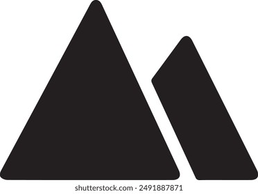 Mountain icon symbol vector image illustration EPS 10