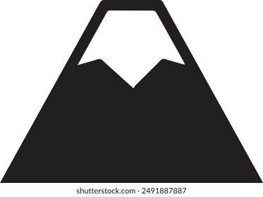 Mountain icon symbol vector image illustration EPS 10