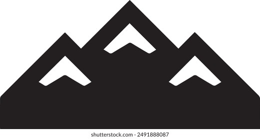 Mountain icon symbol vector image illustration EPS 10