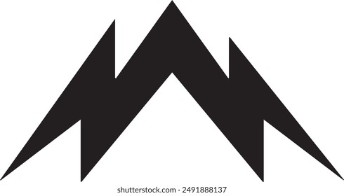 Mountain icon symbol vector image illustration EPS 10