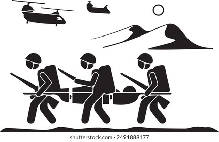 Mountain icon symbol vector image illustration EPS 10