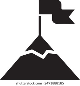 Bergsymbol Symbol Vektorgrafik Bild Illustration EPS 10