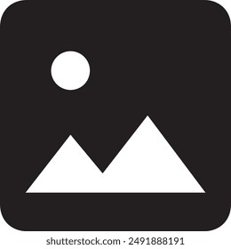 Mountain icon symbol vector image illustration EPS 10