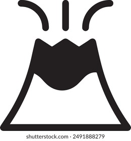 Mountain icon symbol vector image illustration EPS 10