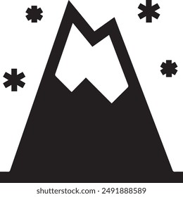 Mountain icon symbol vector image illustration EPS 10