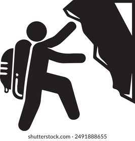 Mountain icon symbol vector image illustration EPS 10