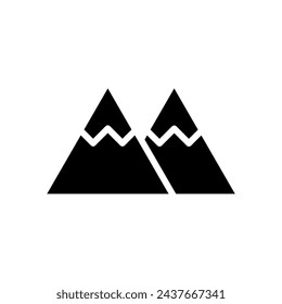 mountain icon symbol vector template
