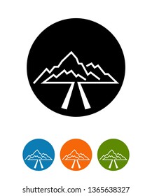 Mountain icon Template, Vector