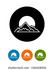 Mountain icon Template, Vector